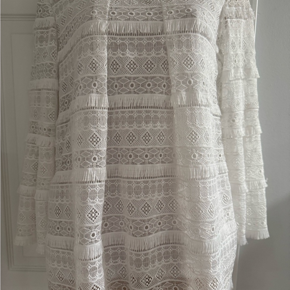 Sara Campbell White Lace Dress sz XS like new!
